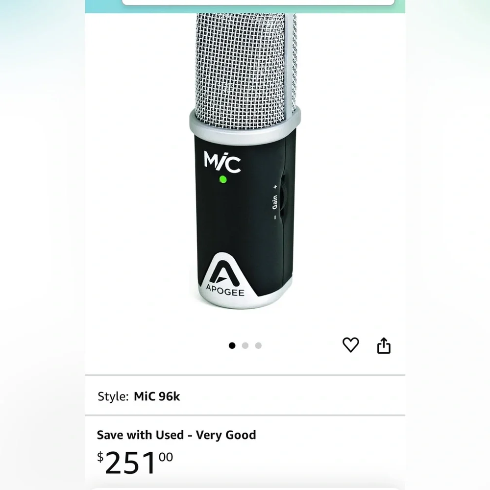 Apogee microphone